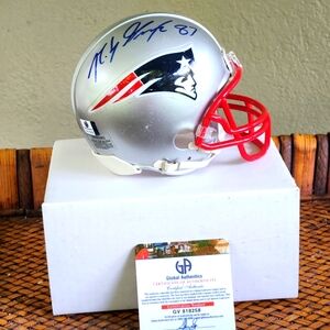 Autographed Rob Gronkowski Mini Helmet